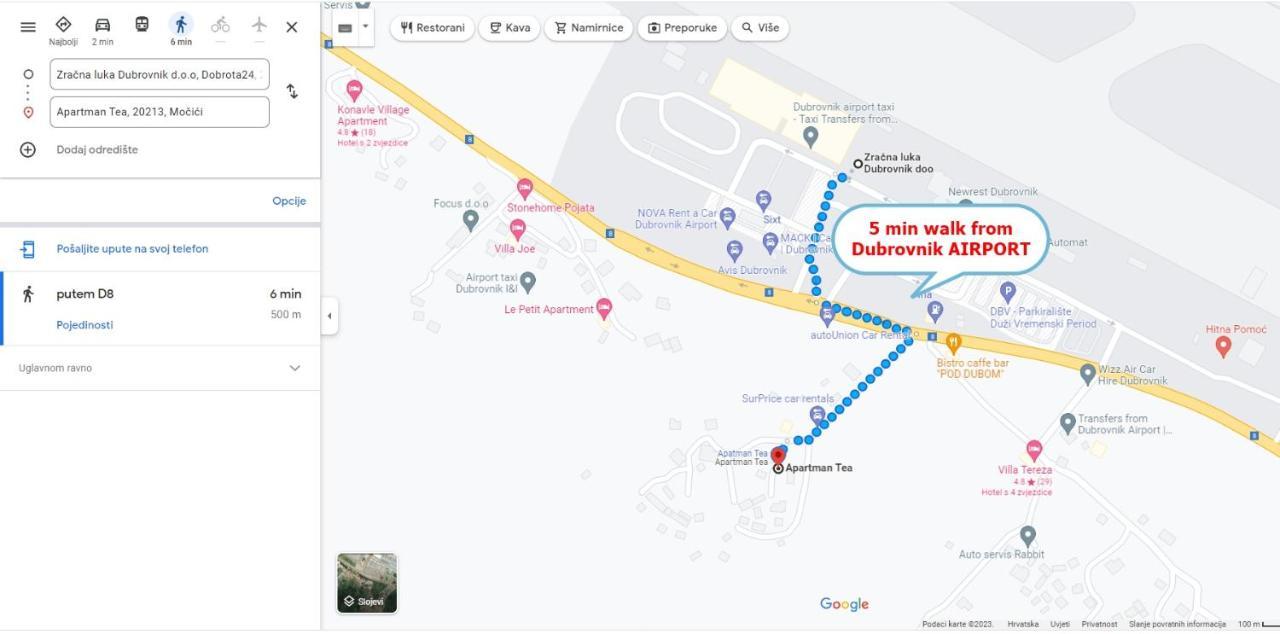 Dubrovnik Airport Apartment Tea Durovici Экстерьер фото